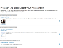 Tablet Screenshot of blog.picasa2html.com